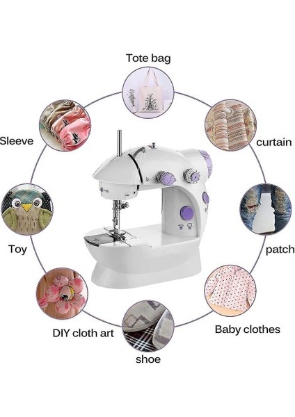 Mini Ev Dikiş Makinesi Pedallı Sewing Machine