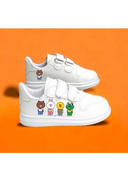 Sevimli Bt Ler Baskılı Çocuk Spor Ayakkabı Sneaker