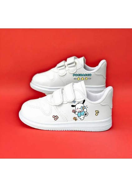 Mavi Köpecik Baskılı Çocuk Spor Ayakkabı Sneaker