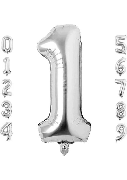 Rakam Folyo Balon 34 Inç 76-82 Cm