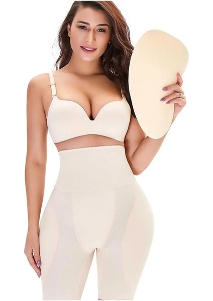 Basen Dolgulu Korse Hip Dips Korse Popup Korse Yüksel Bel Ten Rengi