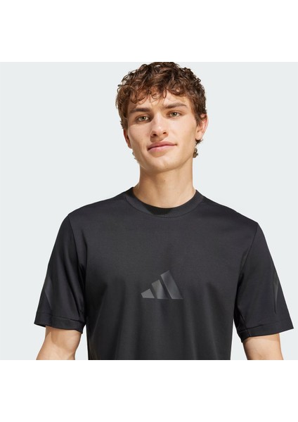 Adidas Z.n.e. Erkek Siyah Yuvarlak Yaka Tişört