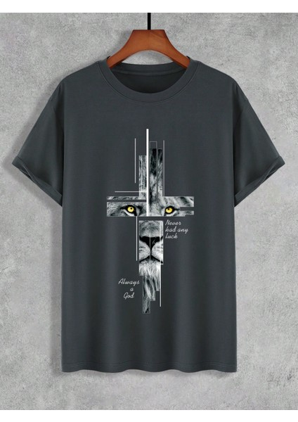 Unısex Lıon Baskılı Tshirt fırsatları