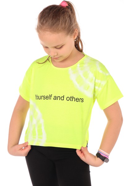 Kız Çocuk Baskılı Tişört