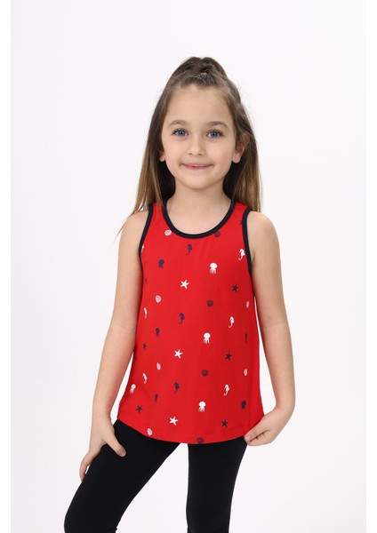 Kız Çocuk Baskılı Atlet