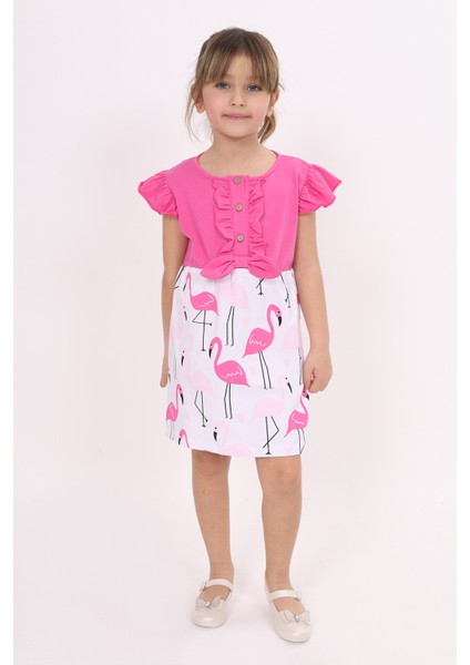 Kız Çocuk Baskılı Elbise