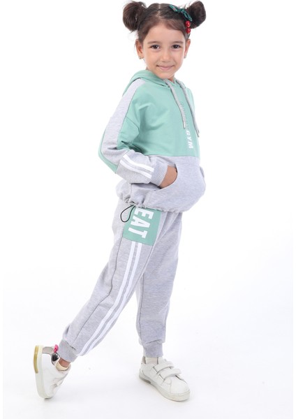 Kız Çocuk Baskılı Eşofman Takım