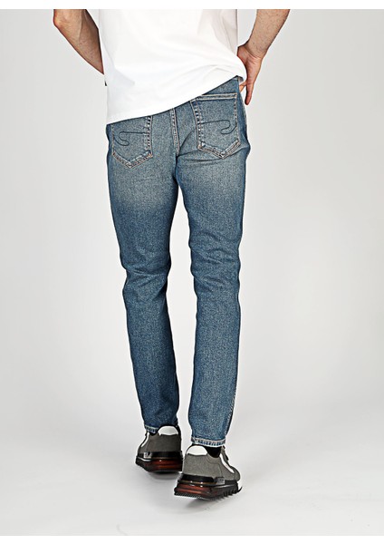 Lee Cooper Lee Cooper Normal Bel Slim Fit Erkek Denim Pantolon 251 Lcm 121030 Jack Gerard Blue Mıd