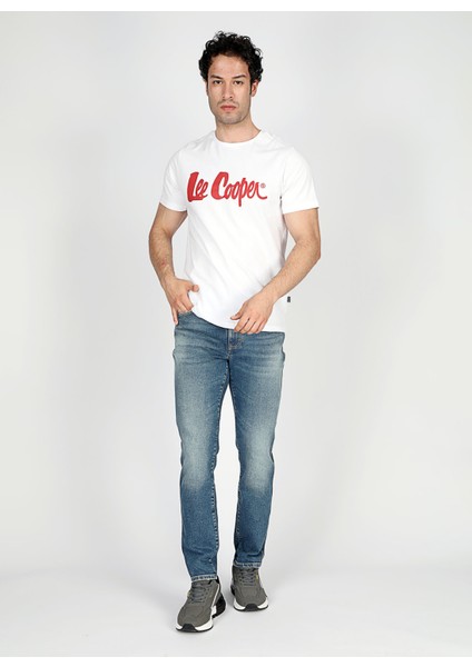 Lee Cooper Lee Cooper Normal Bel Slim Fit Erkek Denim Pantolon 251 Lcm 121030 Jack Gerard Blue Mıd