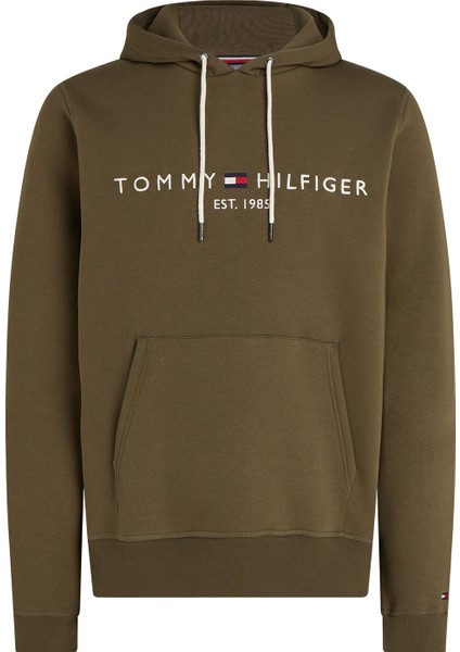 Tommy Hilfiger Kapüşon Yaka Haki Erkek Sweatshırt MW0MW11599RBN