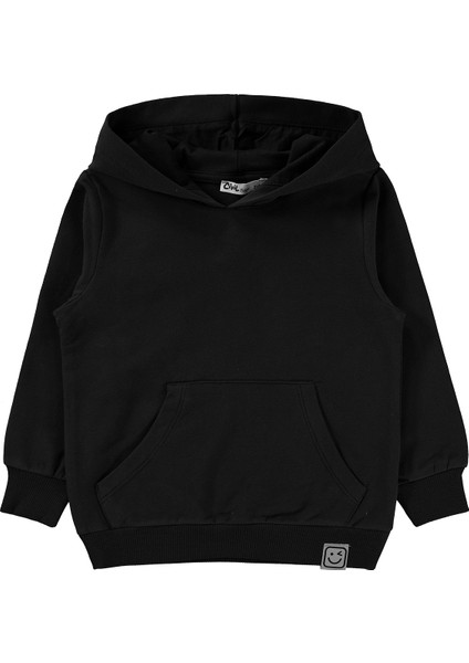 Erkek Çocuk Kapüşonlu Sweatshırt 2-5 Yaş Siyah