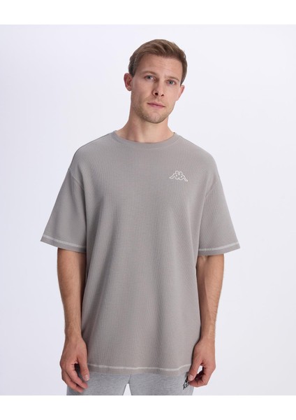 Logo Pronto Erkek Gri Tişört