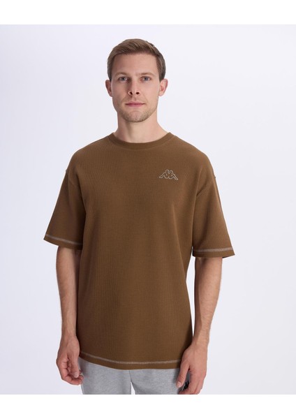 Logo Pronto Erkek Kahverengi Tişört
