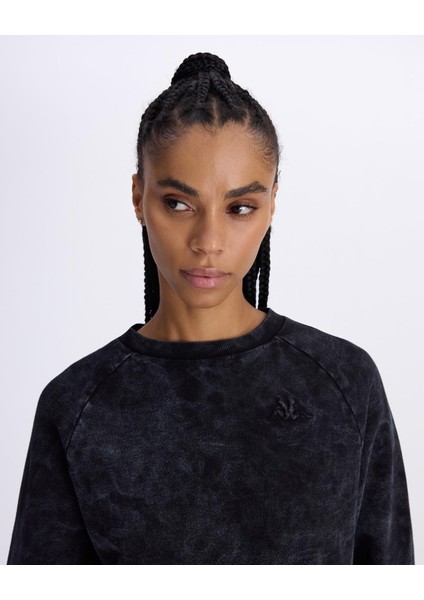 Stichas Crew Kadın Antrasit Comfort Fit Sweatshirt modelleri