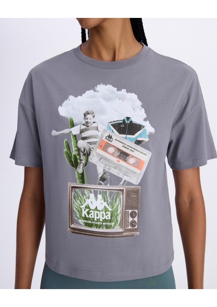 Authentic Alessi Kadın Antrasit Comfort Fit Tişört modelleri