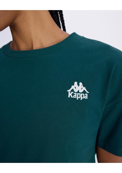 Authentic Aster Kadın Petrol Yeşili Comfort Fit Tişört fırsatları