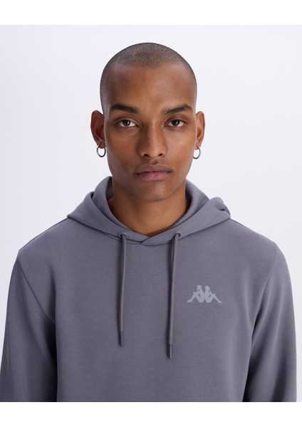 Authentic Lake Erkek Antrasit Regular Fit Hoodie modelleri