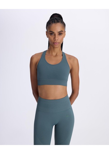 Ezra Kadın Cam Göbeği Skin Fit Sporcu Sütyeni