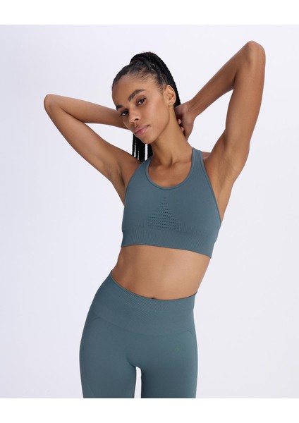 Ezra Kadın Cam Göbeği Skin Fit Sporcu Sütyeni modelleri