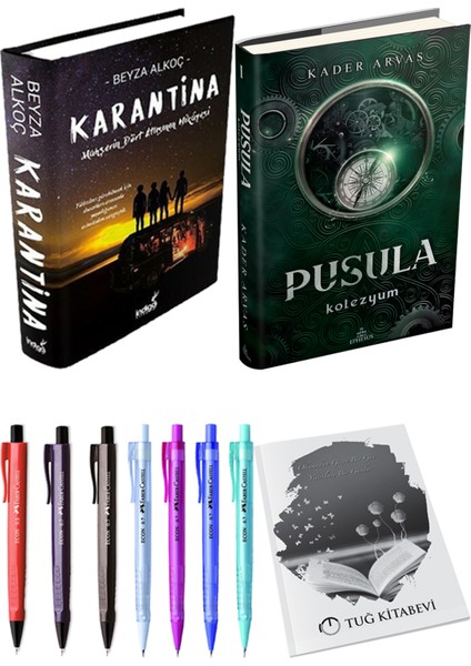 Pusula 1 Kolezyum Ciltli Kader Arvas ve Karantina 1 Ciltli Beyza Alkoç 2li Set