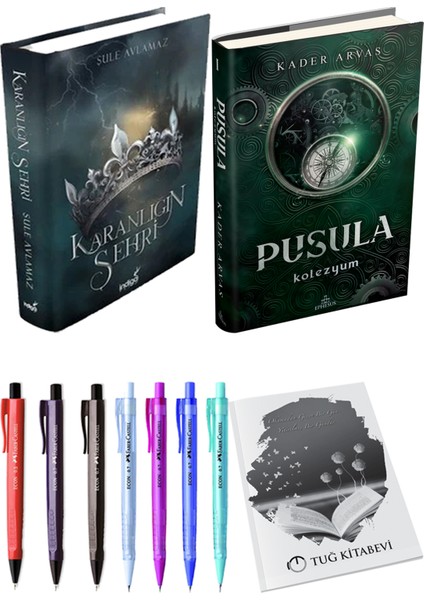 Pusula 1 Kolezyum Ciltli Kader Arvas ve Karanlığın Şehri 1 Ciltli Şule Avlamaz 2li Set