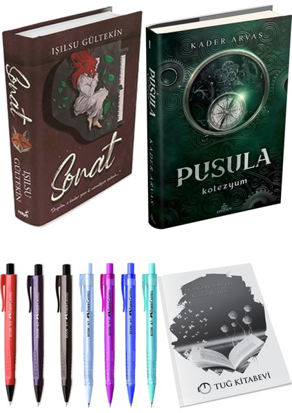 Pusula 1 Kolezyum Ciltli Kader Arvas ve Sonat Ciltli Işılsu Gültekin 2li Set