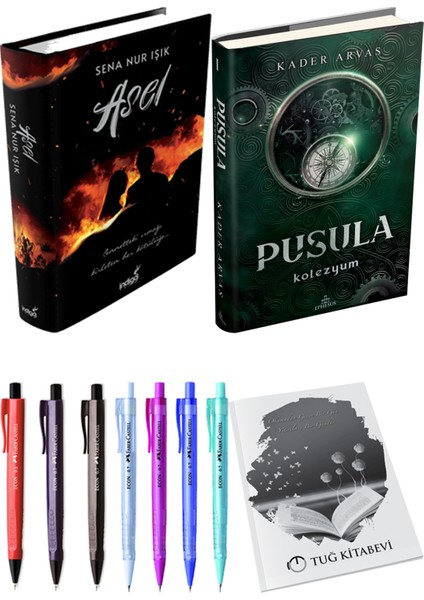 Pusula 1 Kolezyum Ciltli Kader Arvas ve Asel Ciltli Sena Nur Işık 2li Set