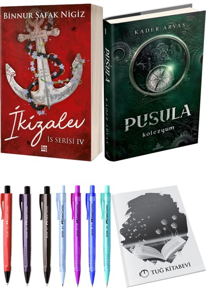 Pusula 1 Kolezyum Ciltli Kader Arvas ve Is Serisi 4 Ikizalev Ciltli Binnur Şafak Nigiz 2li Set