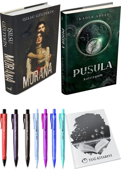 Pusula 1 Kolezyum Ciltli Kader Arvas ve Morana Ciltli Işılsu Gültekin 2li Set