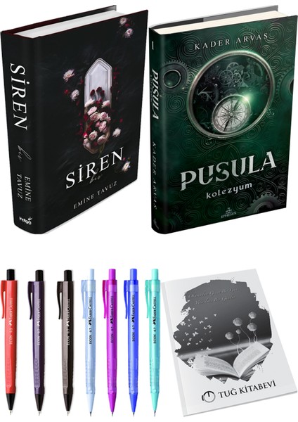 Pusula 1 Kolezyum Ciltli Kader Arvas ve Siren Bir Ciltli Emine Tavuz 2li Set