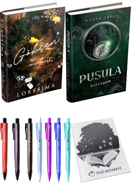 Pusula 1 Kolezyum Ciltli Kader Arvas ve Ephesus Yayınları Gökçen 3 Ciltli Loresima 2li Set