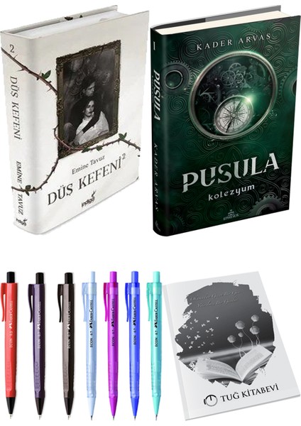 Pusula 1 Kolezyum Ciltli Kader Arvas ve Düş Kefeni 2 Ciltli Emine Tavuz 2li Set