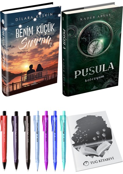 Pusula 1 Kolezyum Ciltli Kader Arvas ve Ephesus Benim Küçük Sırrım 2 Ciltli Dilara Keskin 2li Set
