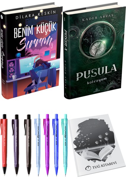Pusula 1 Kolezyum Ciltli Kader Arvas ve Ephesus Benim Küçük Sırrım 3 Ciltli Dilara Keskin 2li Set
