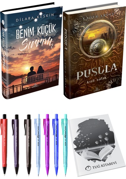 Pusula 2 Kızıl Şafak Ciltli Kader Arvas ve Ephesus Benim Küçük Sırrım 2 Ciltli Dilara Keskin 2li Set