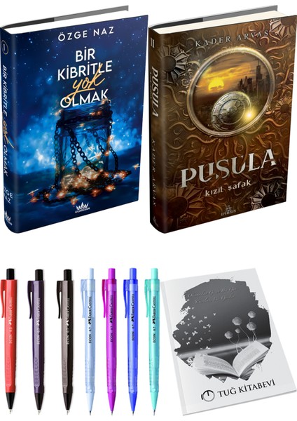 Pusula 2 Kızıl Şafak Ciltli Kader Arvas ve Guardian Bir Kibritle Yok Olmak 1 Ciltli Özge Naz 2li Set
