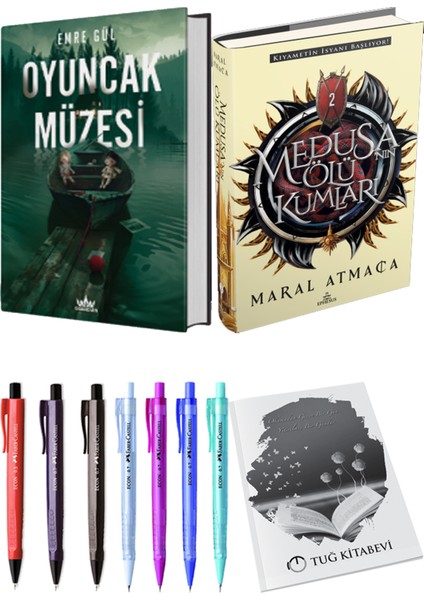 Medusanın Ölü Kumları 2 Ciltli Maral Atmaca ve Guardian Oyuncak Müzesi 1 Ciltli Emre Gül 2li Set