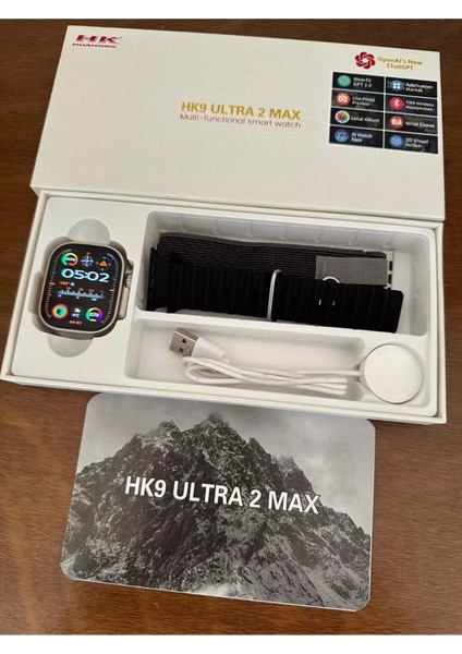 Yok Hk9 Ultra 2 Max 2024 Yeni Model (Watchos 10 Işletim Sitemi Chatgpt Amoled) Yok 300-400 Mah Ith