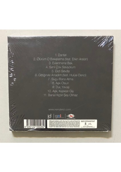 DMC Music Irem Derici Dantel CD (Jelatininde Sıfır Orjnal Dönem Baskı Cd)