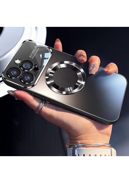iPhone 15 Pro Max Kılıf Magsafe Wireless Auto Focus Tasarımlı