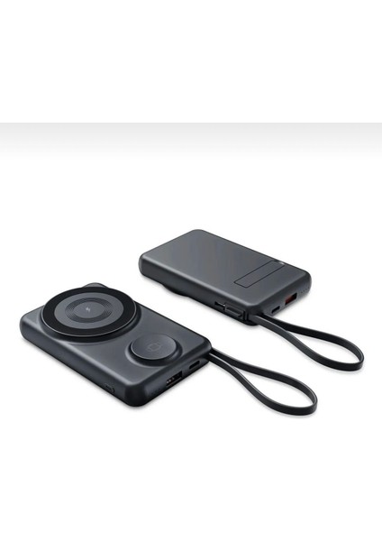 Kablosuz Magsafe Powerbank Telefon ve Akilli Saat Kablosuz Şarj Özelikli 10000MAH Dijital Göstergeli modelleri