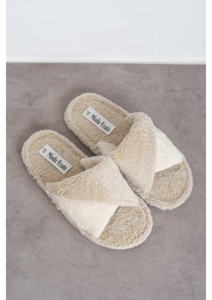 Bella Çapraz Kadın Ev Terliği Kışlık Terlik Sessiz Taban fırsatları