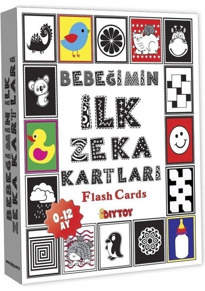 Türkçe 1369 Flash Cards Bebeğimin Ilk Zeka Kartları -Dıytoy 0 - 2 Yaş Hayır 10'lu Hayır