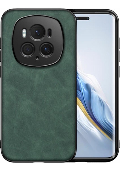 Honor Magic 6 Pro Için Luxury Leather Series Deri Desenli Plastik Koruma Kılıf - AL8125