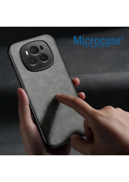 Honor Magic 6 Pro Için Luxury Leather Series Deri Desenli Plastik Koruma Kılıf - AL8125 modelleri