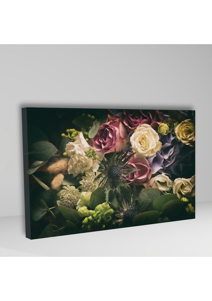 Tekli Yatay Kanvas Duvar Tablosu Dekoratif Dikenli Çiçekler fiyatları