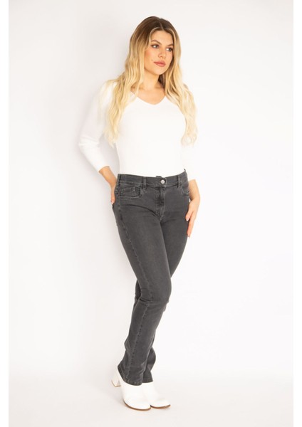 Kadın Füme 5 Cepli Kot Pantolon 65N35145 fiyatları