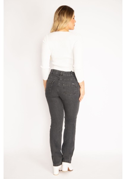 Kadın Füme 5 Cepli Kot Pantolon 65N35145 fırsatları