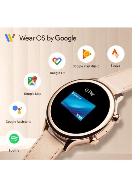 Gps Desteği Ticwatch C2 Wear Os By ,nabız,adım,stres,uyku Takibi, Android Ios Uyumlu Resmi Distribü