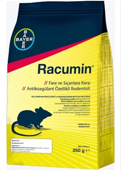 Racumin Buğday 250 gr Fare Yemi
